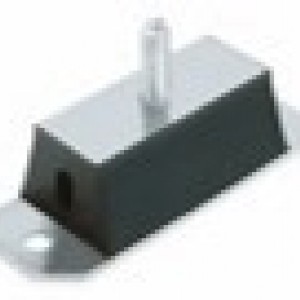 Drilled rectangular anti-vibratin mount