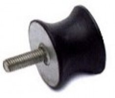 Waisted Male/Female anti-vibration mount galvanized steel Hardness 60 SH A