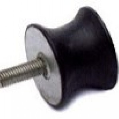 Waisted Male/Female anti-vibration mount galvanized steel Hardness 60 SH A