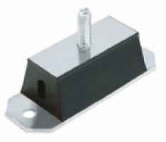 Rectangular drilled anti-vibration mount