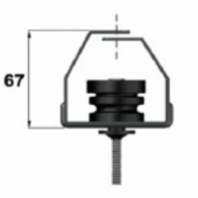 Multiform ceiling anti-vibration mount