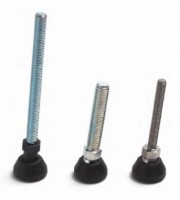 Articulated Nylon Foot - Ø 30 base - AISI 303 S/S stud