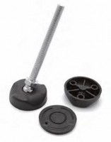 Ø 50 Base nylon complete articulated foot - S/S AISI 303 stud