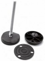 Ø 80 Base nylon complete articulated foot—AISI 303 Stainless Steel stud