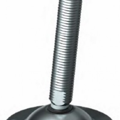 Galvanized steel adjustable swivel foot from 1500 kg