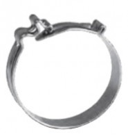 Pipe fastening band without screw