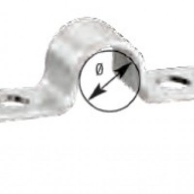 Fastening brackets type 2 for 1 pipe - din 72573