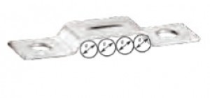 Fastening brackets type 2 for 4 pipes - DIN 72573