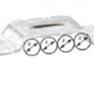 Fastening brackets type 2 for 4 pipes - DIN 72573