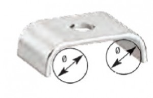 Fastening brackets type 5 for 2 pipe