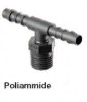 Plastic connections - T-shape threaded tapered unions