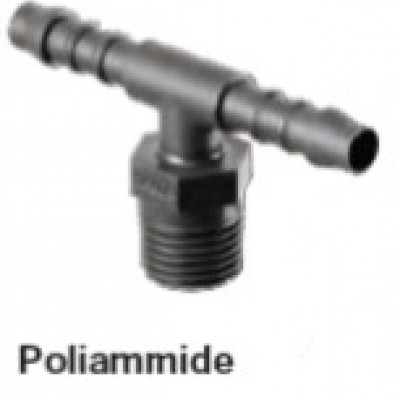 Plastic connections - T-shape threaded tapered unions