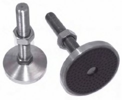 Stainless steel adjustable swivel foot max 1200 kg