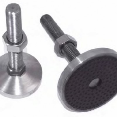 Stainless steel adjustable swivel foot max 1200 kg