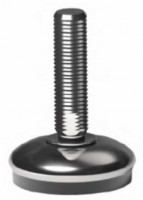 Adjustable swivel foot with base and stud in Stainless Steel AISI 304 max 2400 kg