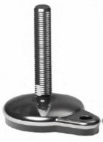 Articulated mount with side fixing, base and stud in Stainless Steel AISI 304 max 2700 kg