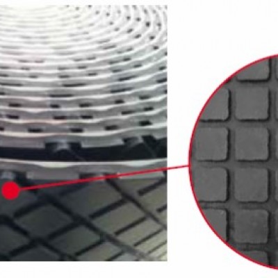 Feuille Profil Carré 20 x 20 avec Sous-Couche Cru