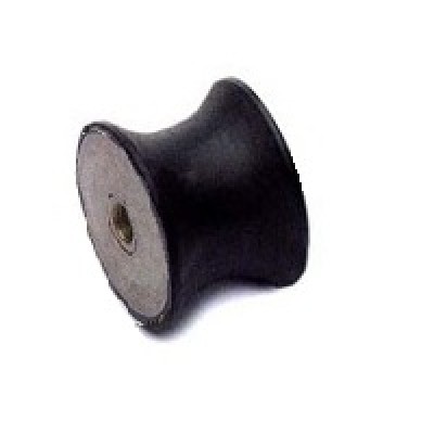 Waisted Female/Female anti-vibration mount galvanized steel Hardness 60 SH A