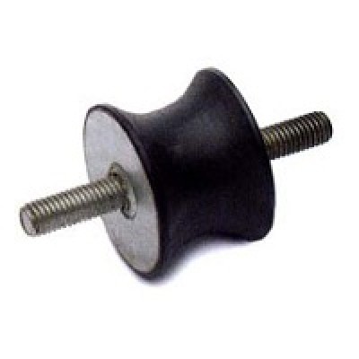 Waisted Male/Male anti-vibration mount galvanized steel Hardness 60 SH A