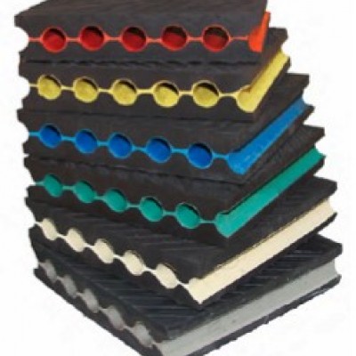 Natural NR rubber anti-vibration perforated plates